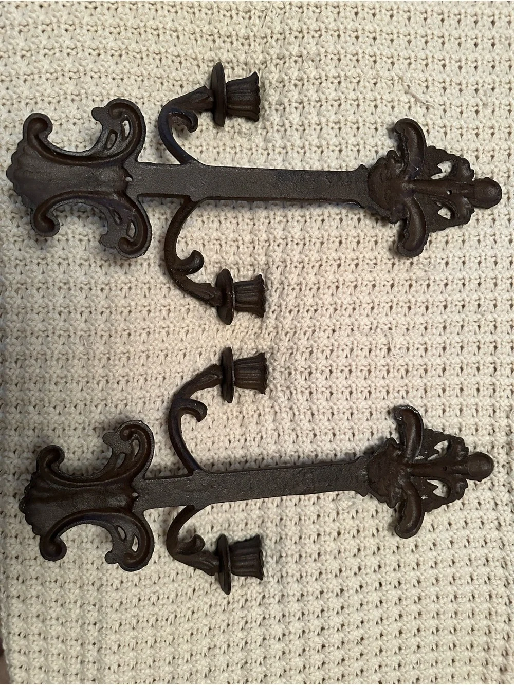 Ornate Cast Iron Wall Sconces - Decorative Home Wall Decor